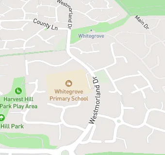 map for Whitegrove Primary School