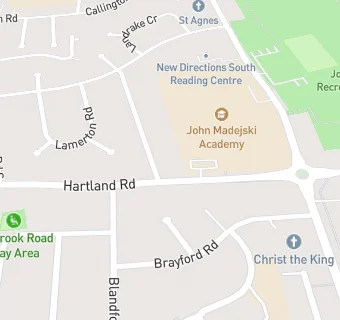 map for John Madejski Academy