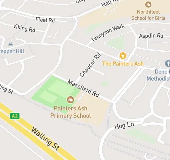 map for Caterlink @ Painters Ash Primary School