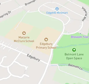 map for Edgebury Primary School