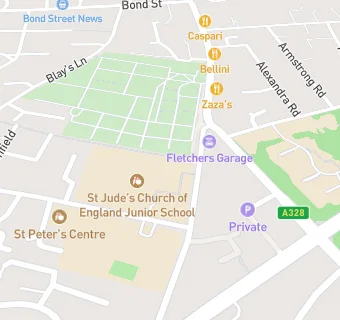 map for St Judes C of E School