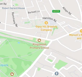 map for Kingswood Primary School  (Upper Site)