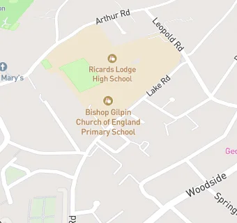 map for Bishop Gilpin C Of E Primary School