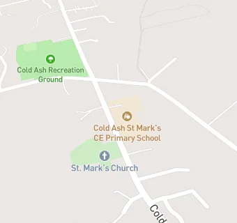 map for Cold Ash St Mark's CE Primary School