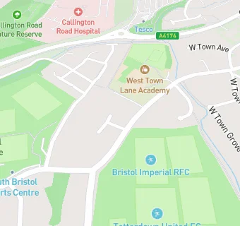 map for West Town Lane Primary School