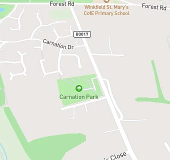 map for Chavey Down Pre-School