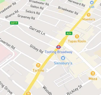 map for Tooting Supermarket