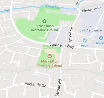 map for Aspens Services Ltd at Mary Elton Primary School