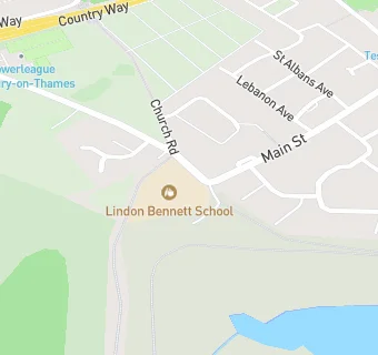 map for Lindon Bennett School