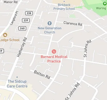 map for Barnard Medical Group