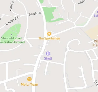 map for Shinfield Road Dental Practice