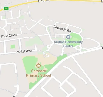 map for Chartwells at Corsham Primary School