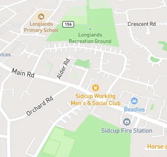 map for Sidcup Working Men's Social Club And Institute