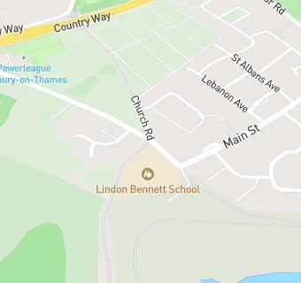 map for Lindon Bennett School