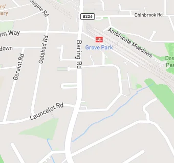 map for Grove Park Pre-school