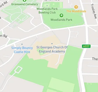 map for Saint George's Church of England School