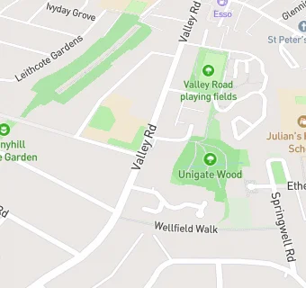 map for Valley Road Surgery