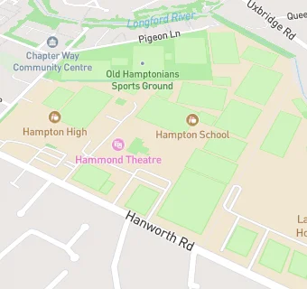 map for Hampton School