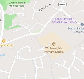 map for Whiteknights Primary School