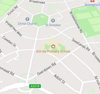 map for Elfrida Infant School