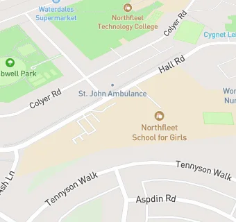 map for Northfleet School For Girls