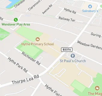 map for Hythe Primary School