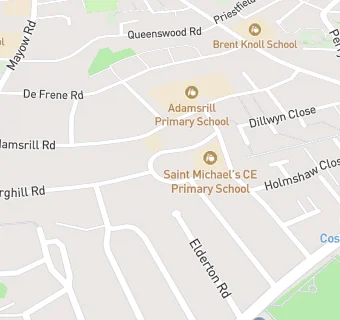 map for St Michael's Church of England Primary School