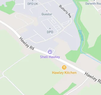 map for Shell Hawley Service Station
