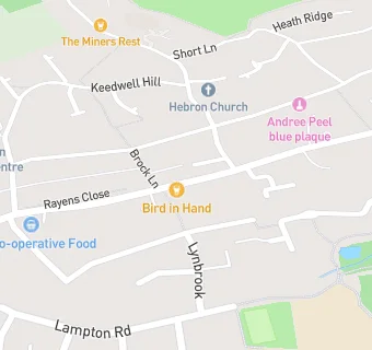 map for Bird in Hand