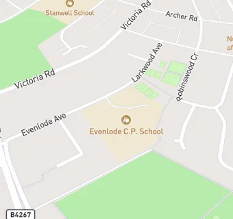 map for Evenlode C.P. School