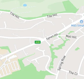 map for Egham Hill SF Connect