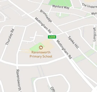 map for Ravensworth Primary School