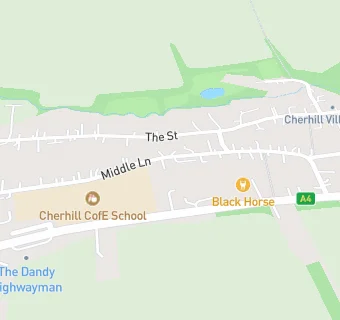 map for Cherhill Pre-School