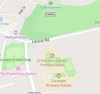 map for St Patrick's Catholic Primary School, Corsham