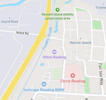 map for Hilton Reading