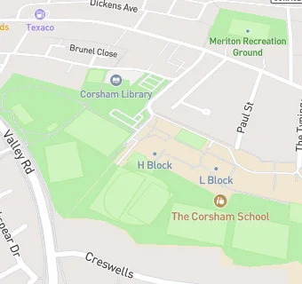 map for Chartwells at Corsham School