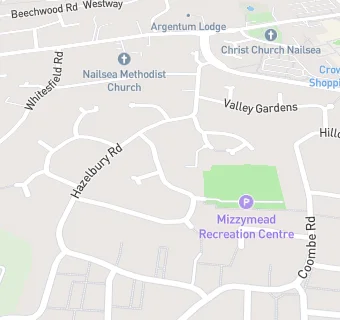 map for Mizzymead Recreation Centre