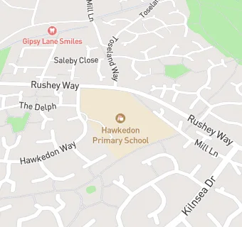 map for Hawkedon Primary School