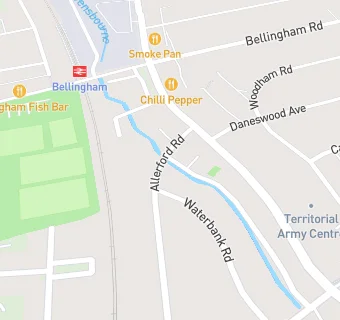 map for Bellingham Ex-servicemen's club