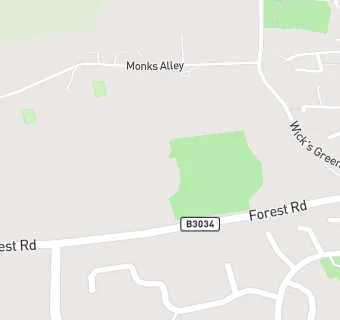 map for Binfield Cricket Club