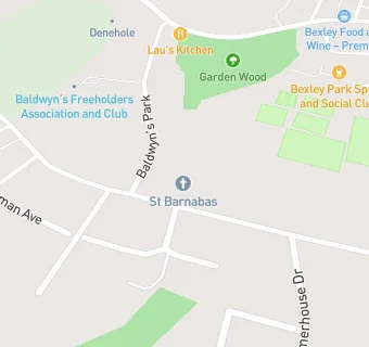 map for St Barnabas Pre School Nursery