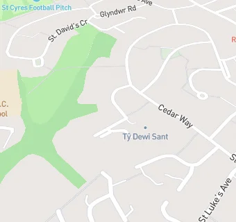 map for Ty Dewi Sant Care Home