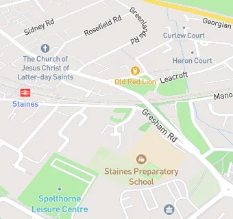 map for Staines Preparatory School Chartwells/Compass Group