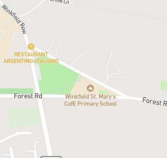 map for Winkfield St Mary's CofE Primary School