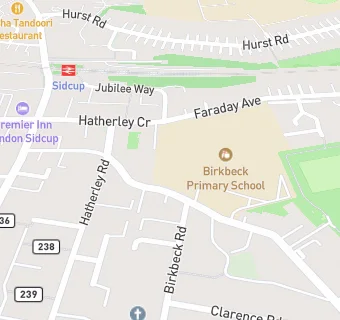 map for Birkbeck Primary School