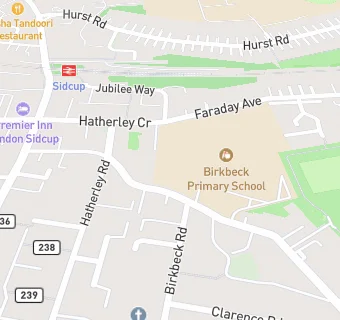 map for Independent Catering Management At Birkbeck Primary School