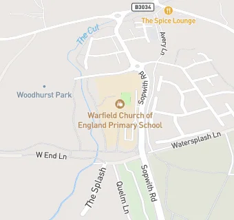 map for Warfield Church of England Primary School