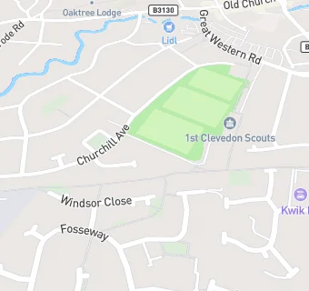 map for Clevedon United Football Club