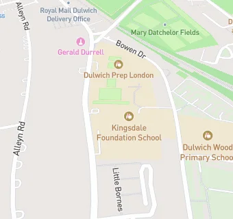 map for Kingsdale foundation school