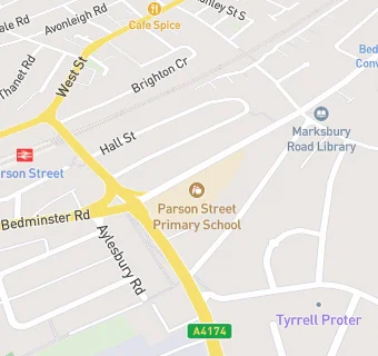 map for Parson Street Primary School